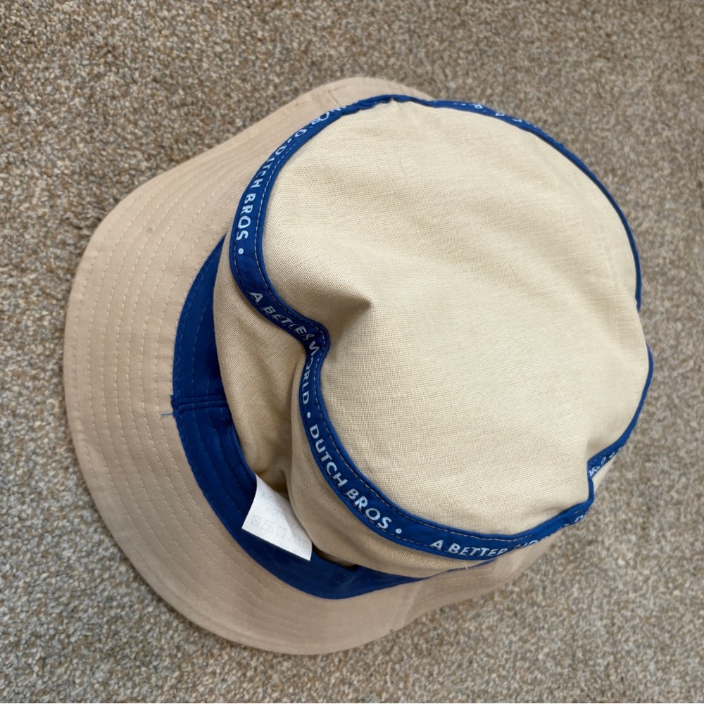 Dutch Bros Unisex Cream Hat with Logo